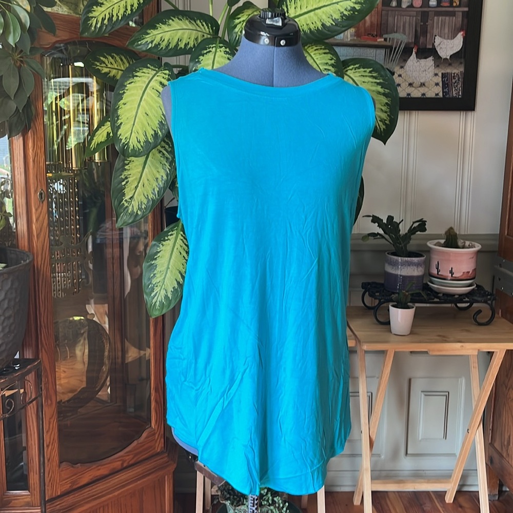 Zenana Blue Top Size 2X